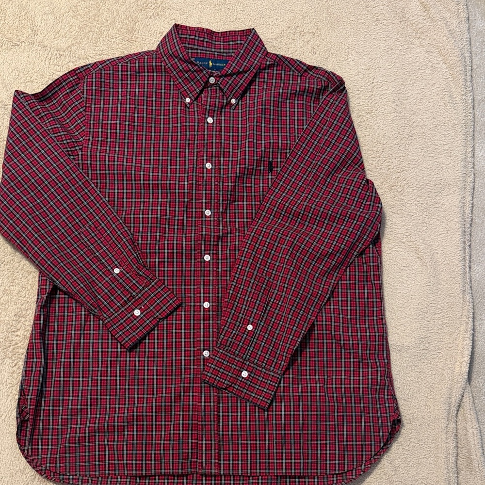 Ralph Lauren Red and Black Checkered Shirt